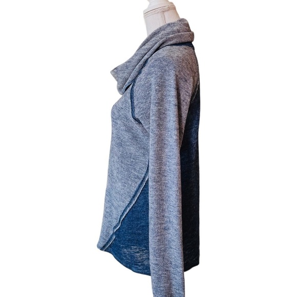 KUHL WOMENS PULLOVER NOVA COWL NECK BLUE SWEATER SIZE LARGE - Picture 2 of 10
